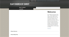 Desktop Screenshot of claychurchofchrist.com