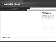 Tablet Screenshot of claychurchofchrist.com